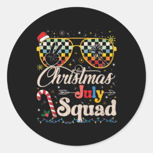 Adesivo Natal Em Julho Esquadrão Sungles Summer Beach Engr