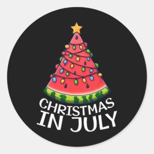 Adesivo Natal Em Julho Melancia Árvore De Natal Verão Home