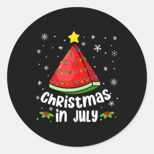 Adesivo Natal Em Julho Melancia Divertido Verão Praia Xm