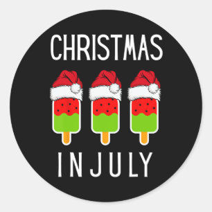 Adesivo Natal Em Julho Melancia Gelo Natal Divertido Eu