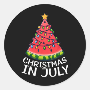 Adesivo Natal Em Julho Melancia Xmas Tree Summer Men