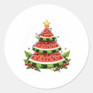 Adesivo Natal Em Julho Mulheres Homens Crianças Melancia X