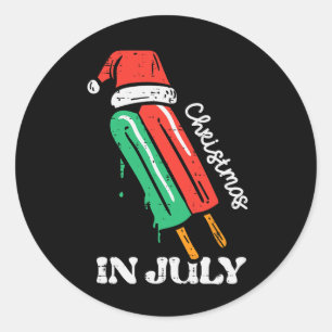 Adesivo Natal Em Julho Picolé Papai Noel Xmas Verão Homens