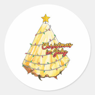 Adesivo Natal Em Julho Pinha De Natal De Verão