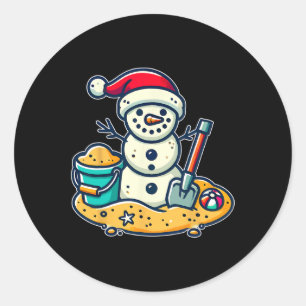 Adesivo Natal Em Julho Snowman Santa Hat Shovel Xm