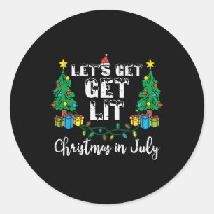Adesivo Natal Em Julho Vamos Ficar Bêbados Camiseta Divert