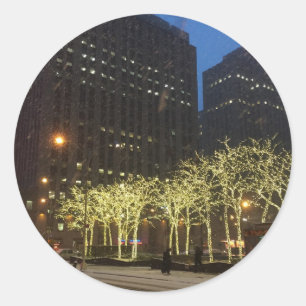 Adesivo Natal em NYC Winter Snow Holiday Photo