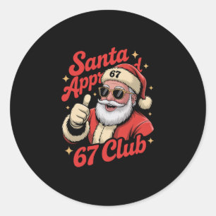 Adesivo Natal engraçado 67 Papai Noel - Retro Papai Noel A