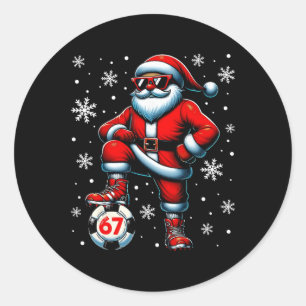 Adesivo Natal engraçado Futebol Legal Papai Noel 6 7 Meme