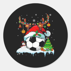 Adesivo Natal engraçado Futebol Snowman Natal Esporte Home