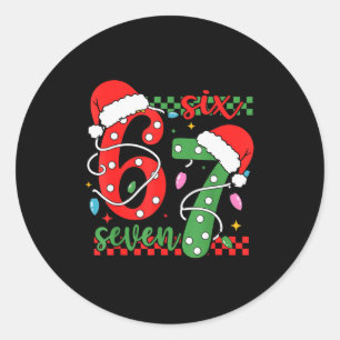 Adesivo Natal Engraçado Seis Sete 6 7 Meme Geração Alpha G