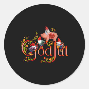 Adesivo Natal escandinavo Deus Jul Marzipan Pig