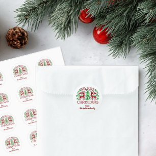 Adesivo Natal Escandinavo Personalizado