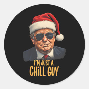 Adesivo Natal Eu sou apenas uma Cara Engraçada Papais noei