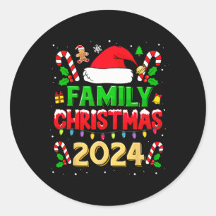 Adesivo Natal Familiar 2024 Para Famílias Que Correspondem