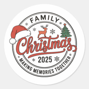 Adesivo Natal Familiar 2025 Roupas de Natal Combinando