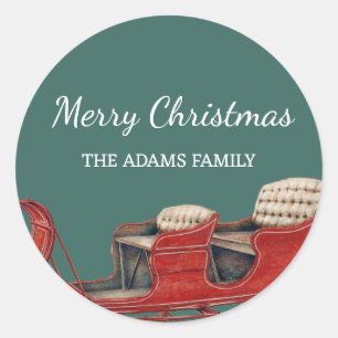 Adesivo Natal familiar vintage