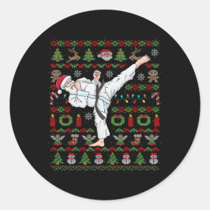 Adesivo Natal Feio Karate Santa Claus Artes Marciais