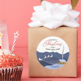 Adesivo Natal | FELIZ ANO NOVO | Papais noeis personalizáv