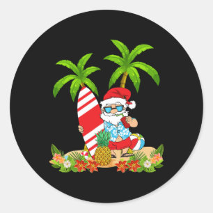 Adesivo Natal Férias de Verão de Surf de Natal em Julho na