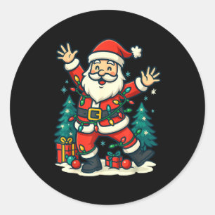 Adesivo Natal Festivo Alegre Dança Luzes Nevadas F
