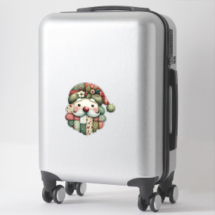 Adesivo Natal Folclórico Caprichoso em Patchwork