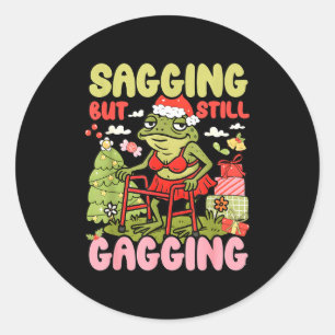 Adesivo Natal Funny Frog Meme Natal Desanimado Mas Ainda G