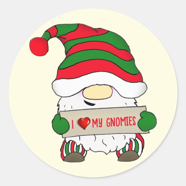 Adesivo Natal Gnome (Frente)