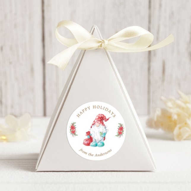 Adesivo Natal Gnomos Felizes Feriados (Criador carregado)