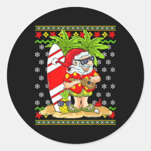 Adesivo Natal havaiano em julho Mele Kalikimaka Papai Noel