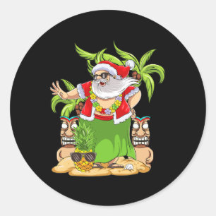 Adesivo Natal havaiano Mele Kalikimaka Dança Hula Papai No