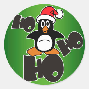 Adesivo Natal - Ho Ho Ho Papai Noel Pinguim 1