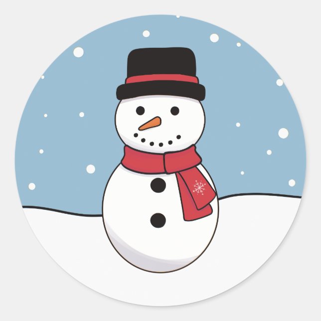 Adesivo Natal Homem de Neve (Frente)