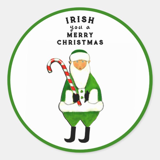 Adesivo Natal irlandês (Frente)
