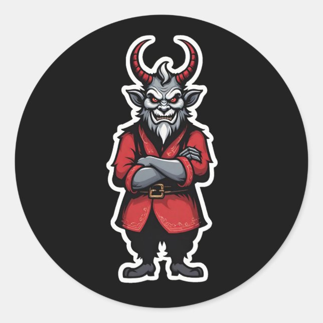 Adesivo Natal Krampus Arms Cruzado (Frente)