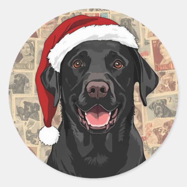 Adesivo Natal lab preto (Frente)