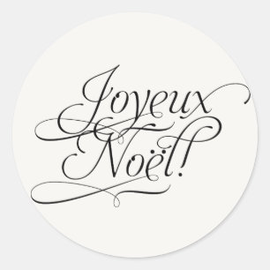 Adesivo Natal Label_Joyeux Noel