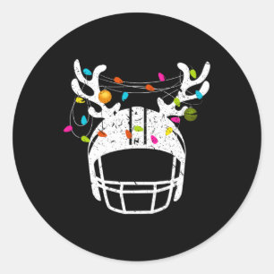 Adesivo Natal Luz Futebol Capacete Engraçado Xmas
