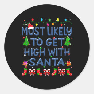 Adesivo Natal Mais Provável Para Se Encolher Com A Família