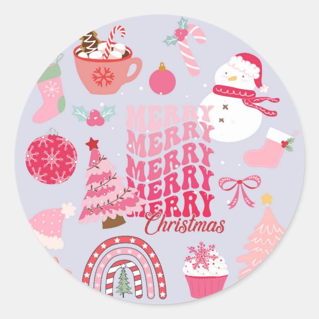 Adesivo Natal moderno (Frente)