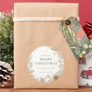 Adesivo Natal Moderno Elegante Neutro
