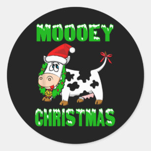 Adesivo Natal Mooey - Vaca de Natal