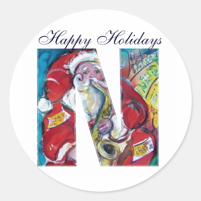 ADESIVO NATAL N CARTA/MONOGRAMA DE PAPAIS NOEIS INSPIRADOS (Frente)