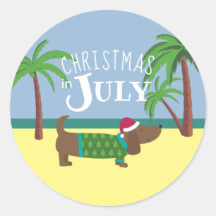 Adesivo Natal na Festa de julho