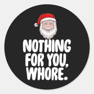 Adesivo Natal Nada Para Ti Engraçado Presente