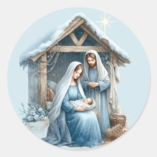 Adesivo Natal Natividade Menino Jesus Férias de Inverno