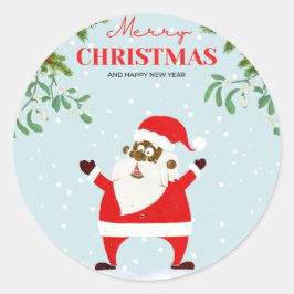 Adesivo Natal negro afro-americano