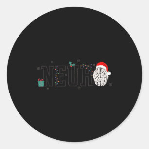 Adesivo Natal Neuro Neurologia Feriado Neurociência Nur