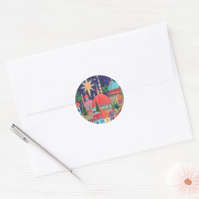 Adesivo Natal no Cidade Oriental  (Envelope)