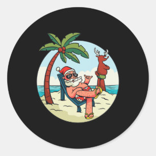 Adesivo Natal No Natal Da Praia Em Julho
